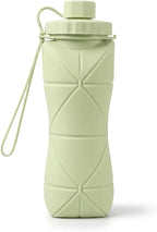 Foldable Water Bottle for Travel 600ml | Silicone Leak Proof Bottle for Gym, Cycling, Camping & Hiking | Multicolor 