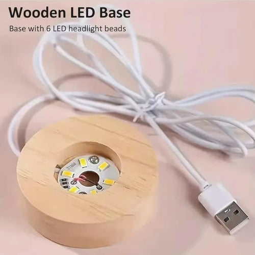 3D Hanuman Crystal Ball Night Lamp with LED Wooden Base | Engraved Hanuman Idol Crystal Globe Light | USB Powered Color Changing Night Light for Home Décor, Office Desk, Bedroom & Birthday Gift