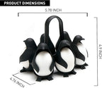 PUNO Penguin-Shaped Boiled Egg Cooker, 3-in-1 Cook, Store and Serve Egg Holder for Making Soft or Hard Boiled Eggs, Holds 6 Eggs for Easy Cooking and Fridge Storage.