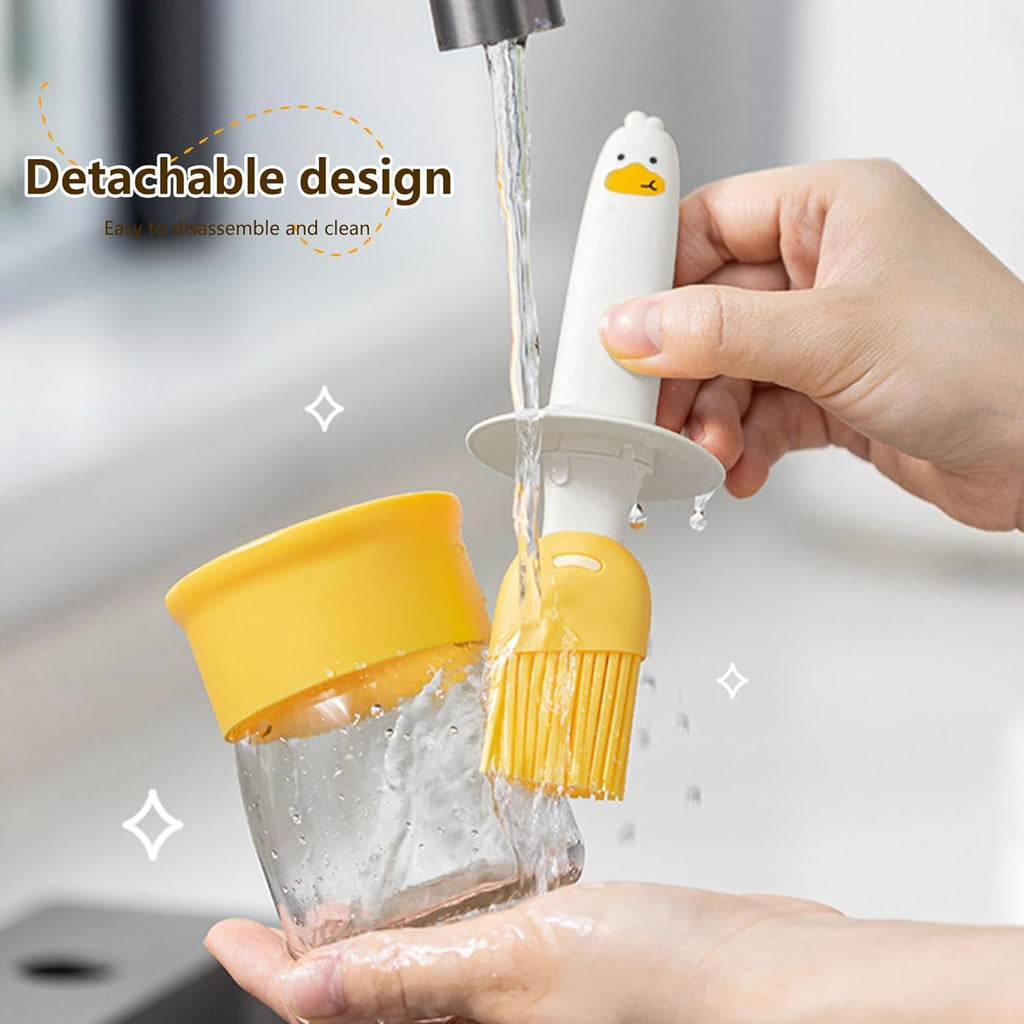 2-in-1 Oil Dispenser Bottle with Silicone Brush (Pack of 2)