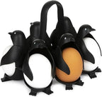 PUNO Penguin-Shaped Boiled Egg Cooker, 3-in-1 Cook, Store and Serve Egg Holder for Making Soft or Hard Boiled Eggs, Holds 6 Eggs for Easy Cooking and Fridge Storage.