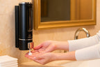 Wall Mounted Liquid Soap Dispenser for Bathroom & Kitchen | Refillable Hand Wash Shampoo Lotion Holder | Single Chamber Manual Pump Dispenser