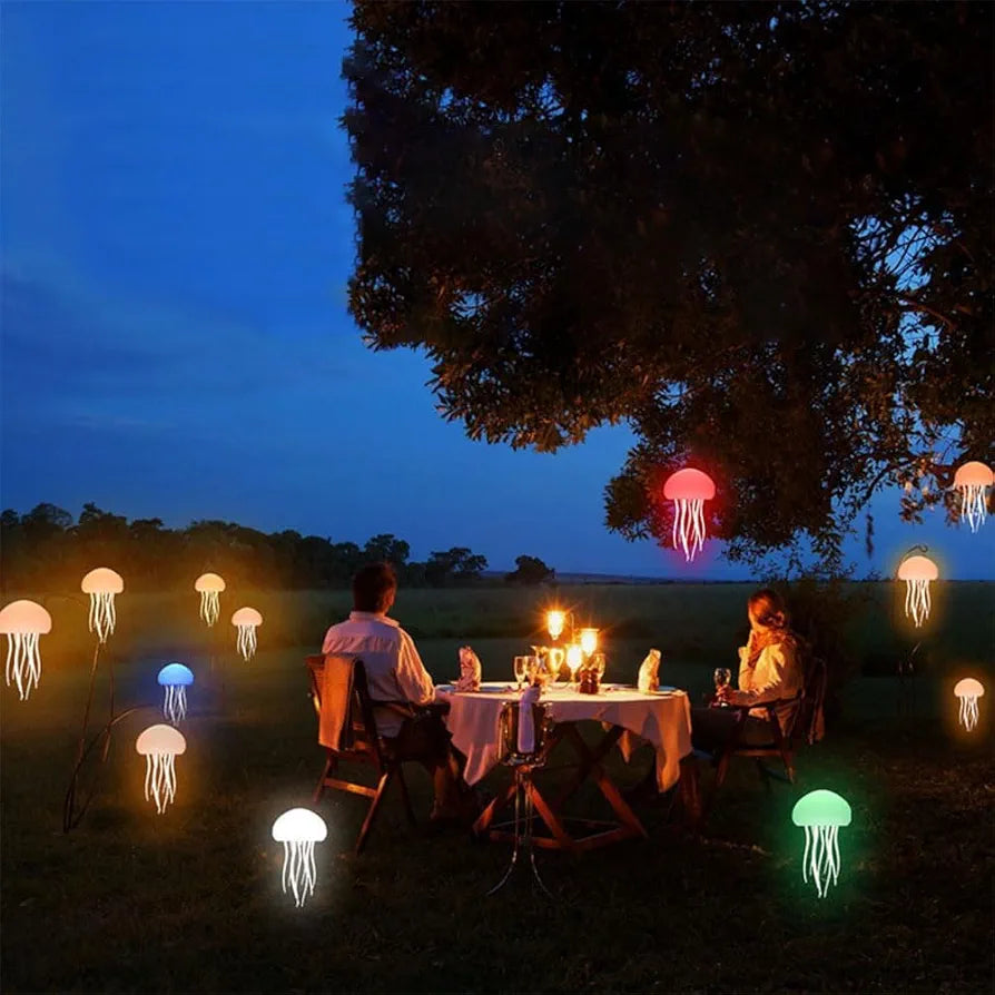 Jellyfish Lamp, Voice Control Jellyfish Lamp with Dancing Legs, RGB Gradient Jellyfish Bedside Lamp, Rechargeable Jellyfish Table Lamp with Touch Sensor, Christmas Gifts 