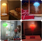 Jellyfish Lamp, Voice Control Jellyfish Lamp with Dancing Legs, RGB Gradient Jellyfish Bedside Lamp, Rechargeable Jellyfish Table Lamp with Touch Sensor, Christmas Gifts 