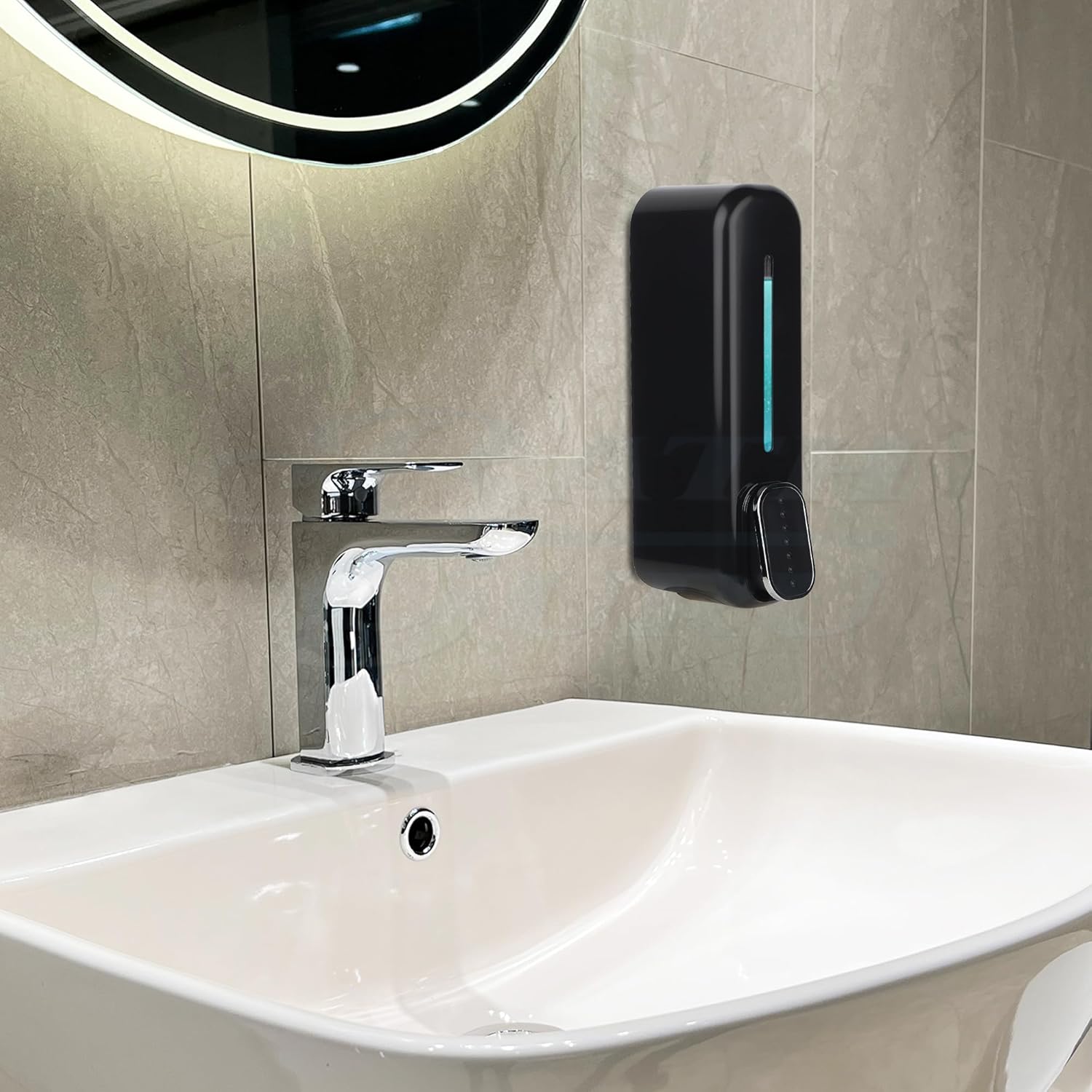 Urban Elegance ABS Wall Mounted Soap Shampoo Conditioner Handwash Gel Liquid Soap Sanitizer Dispenser for Bathroom Basin Kitchen Sinks (350 Ml, WHITE, Plastic)