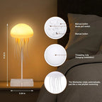 Jellyfish Lamp, Voice Control Jellyfish Lamp with Dancing Legs, RGB Gradient Jellyfish Bedside Lamp, Rechargeable Jellyfish Table Lamp with Touch Sensor, Christmas Gifts 