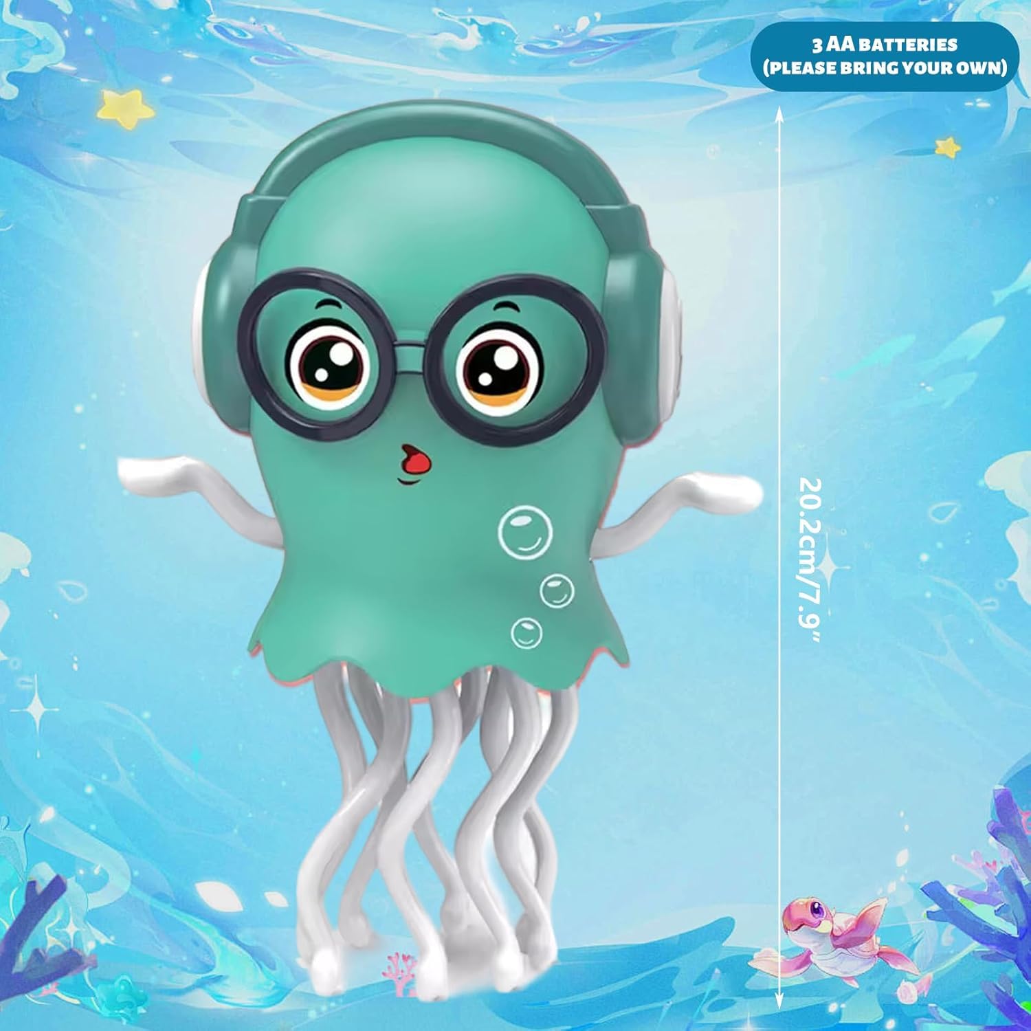 Storio Dancing Jellydancer Baby Toy | Crawling Infant Tummy Time Musical Toy | Magic Dancing Music Crawling Toy | Interactive Sensory Fidget Toy for Kids Boys & Girls 3–8 Years | Birthday Gift