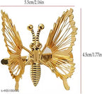 3 Pcs 3D Moving Butterfly Hair Clips for Women Girls Metal Hollow Hair Pins